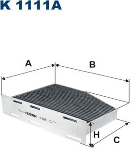 Filtron K1111A - Filtro, Aria abitacolo www.autoricambit.com