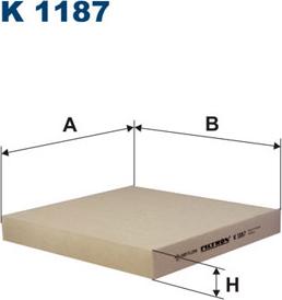 Filtron K1187 - Filtro, Aria abitacolo www.autoricambit.com