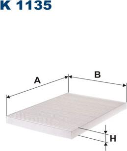 Filtron K1135 - Filtro, Aria abitacolo www.autoricambit.com