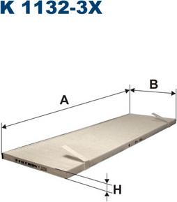 Filtron K1132-3x - Filtro, Aria abitacolo www.autoricambit.com