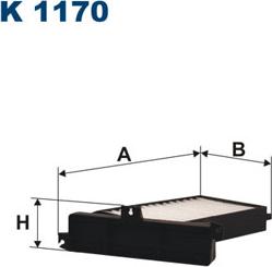 Filtron K1170 - Filtro, Aria abitacolo www.autoricambit.com