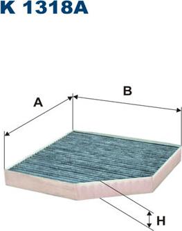 Filtron K1318A - Filtro, Aria abitacolo www.autoricambit.com