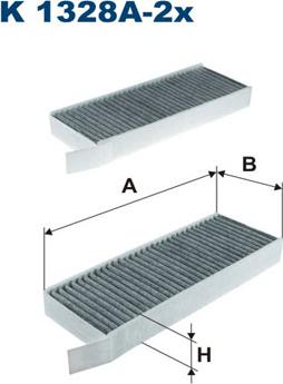 Filtron K1328A-2x - Filtro, Aria abitacolo www.autoricambit.com