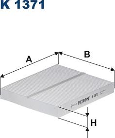 Filtron K 1371 - Filtro, Aria abitacolo www.autoricambit.com