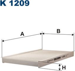 Filtron K1209 - Filtro, Aria abitacolo www.autoricambit.com