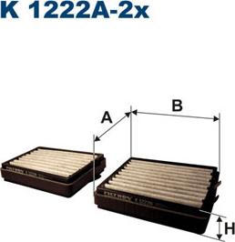 Filtron K1222A-2x - Filtro, Aria abitacolo www.autoricambit.com