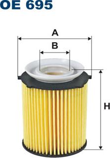 Filtron OE695 - Filtro olio www.autoricambit.com