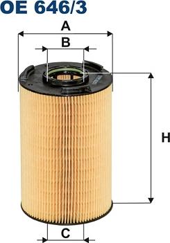 Filtron OE646/3 - Filtro olio www.autoricambit.com