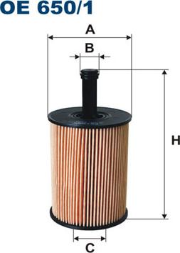 Filtron OE650/1 - Filtro olio www.autoricambit.com