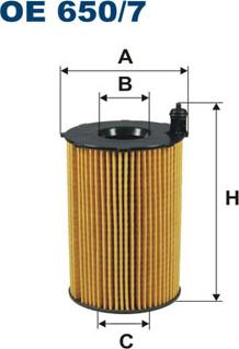 Filtron OE650/7 - Filtro olio www.autoricambit.com