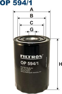 Filtron OP594/1 - Filtro olio www.autoricambit.com