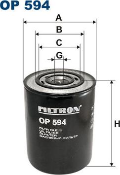 Filtron OP594 - Filtro olio www.autoricambit.com