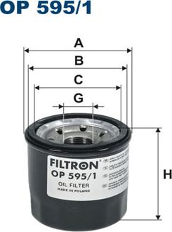 Filtron OP595/1 - Filtro olio www.autoricambit.com