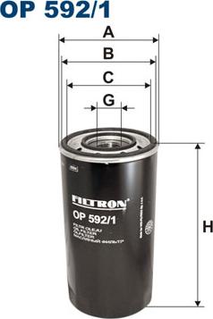 Filtron OP592/1 - Filtro olio www.autoricambit.com