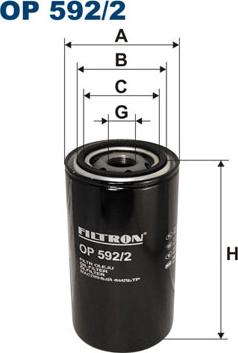 Filtron OP592/2 - Filtro olio www.autoricambit.com