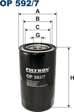 Filtron OP592/7 - Filtro olio www.autoricambit.com