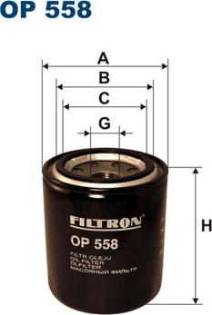 Filtron OP558 - Filtro olio www.autoricambit.com