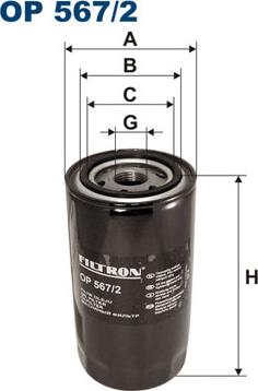 Filtron OP567/2 - Filtro olio www.autoricambit.com