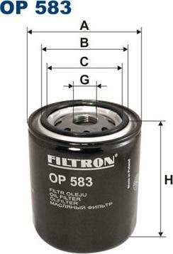 Filtron OP583 - Filtro olio www.autoricambit.com