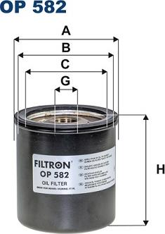 Filtron OP582 - Filtro olio www.autoricambit.com