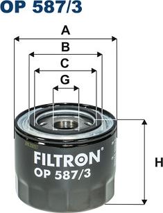 Filtron OP 587/3 - Filtro olio www.autoricambit.com