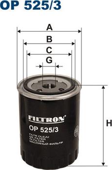 Filtron OP525/3 - Filtro olio www.autoricambit.com