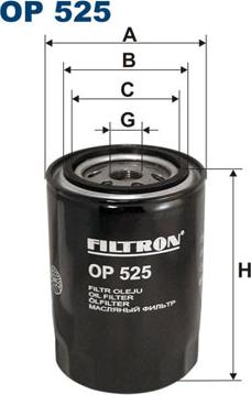 Filtron OP525 - Filtro olio www.autoricambit.com