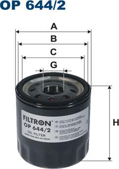 Filtron OP644/2 - Filtro olio www.autoricambit.com