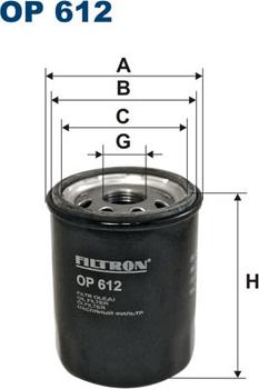 Filtron OP612 - Filtro olio www.autoricambit.com