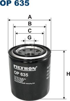 Filtron OP635 - Filtro olio www.autoricambit.com