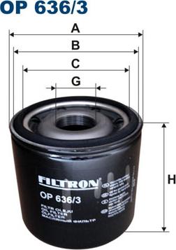 Filtron OP636/3 - Filtro olio www.autoricambit.com