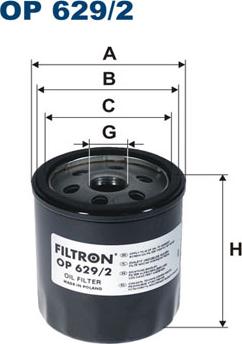 Filtron OP629/2 - Filtro olio www.autoricambit.com