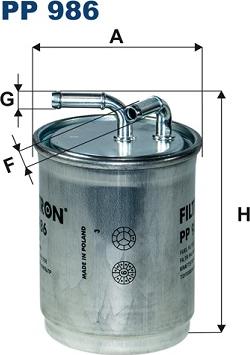 Filtron PP986 - Filtro carburante www.autoricambit.com