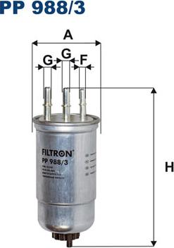 Filtron PP988/3 - Filtro carburante www.autoricambit.com