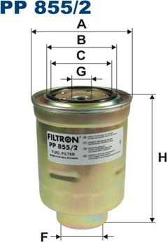 Filtron PP855/2 - Filtro carburante www.autoricambit.com