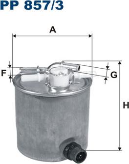 Filtron PP857/3 - Filtro carburante www.autoricambit.com