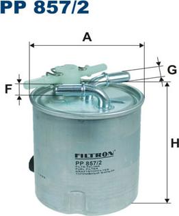 Filtron PP857/2 - Filtro carburante www.autoricambit.com