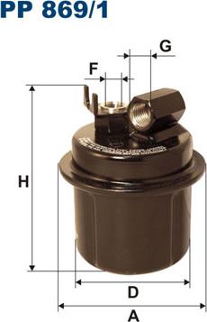 Filtron PP869/1 - Filtro carburante www.autoricambit.com