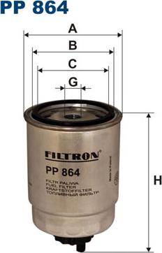 Filtron PP864 - Filtro carburante www.autoricambit.com