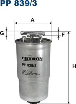 Filtron PP839/3 - Filtro carburante www.autoricambit.com