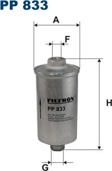 Filtron PP833 - Filtro carburante www.autoricambit.com