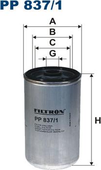 Filtron PP837/1 - Filtro carburante www.autoricambit.com