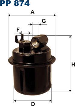 Filtron PP874 - Filtro carburante www.autoricambit.com