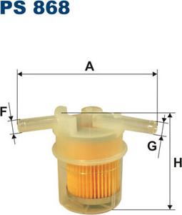 Filtron PS868 - Filtro carburante www.autoricambit.com