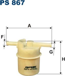 Filtron PS867 - Filtro carburante www.autoricambit.com