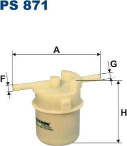 Filtron PS871 - Filtro carburante www.autoricambit.com