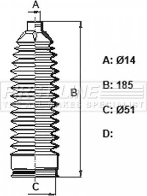 First Line FSG3445 - Kit soffietto, Sterzo www.autoricambit.com