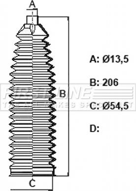 First Line FSG3446 - Kit soffietto, Sterzo www.autoricambit.com