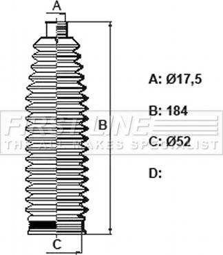 First Line FSG3448 - Kit soffietto, Sterzo www.autoricambit.com