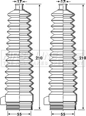 First Line FSG3411 - Kit soffietto, Sterzo www.autoricambit.com